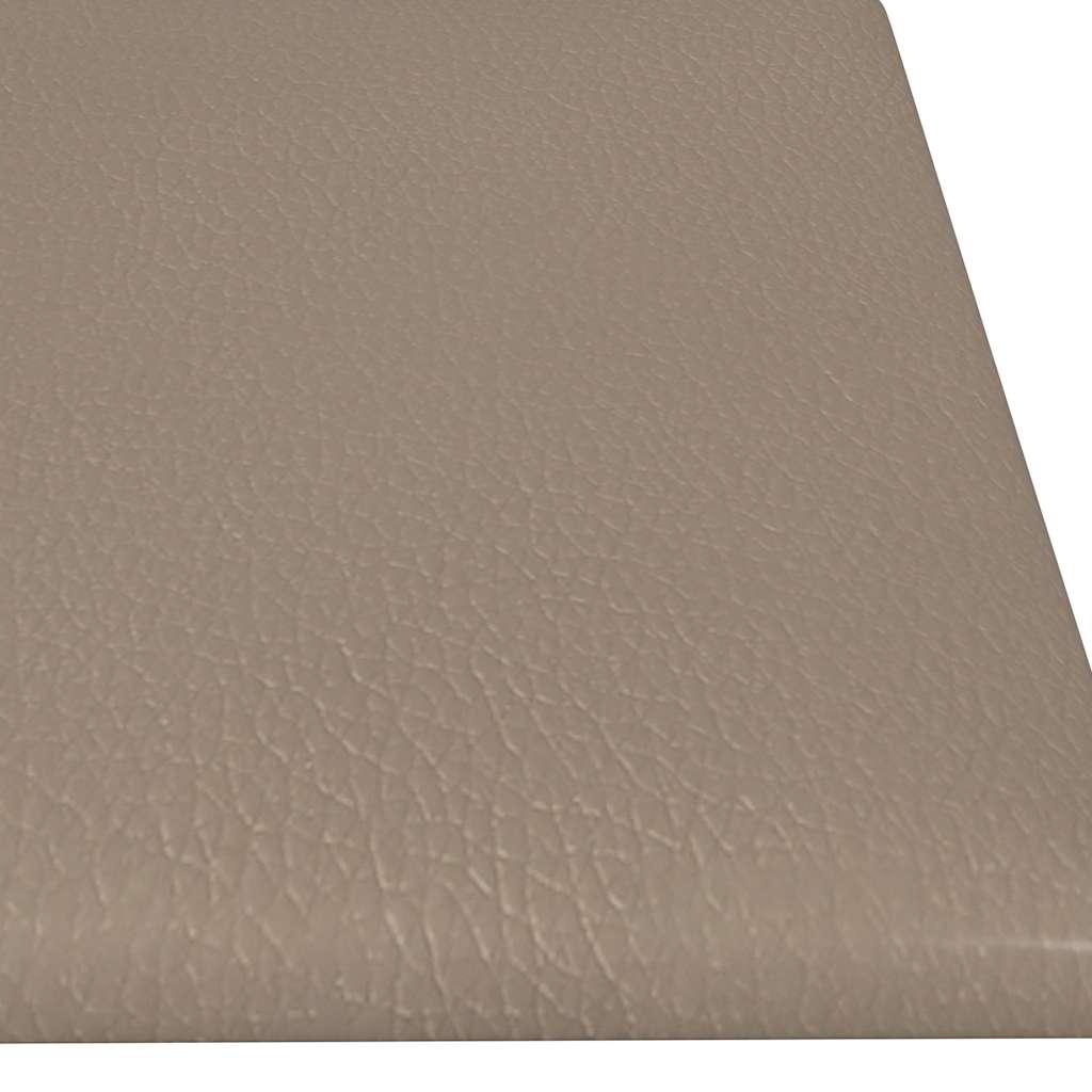 vidaXL Wandpaneele 12 Stk. Cappuccino-Braun 60x15cm Kunstleder 1,08 m² - Image 6