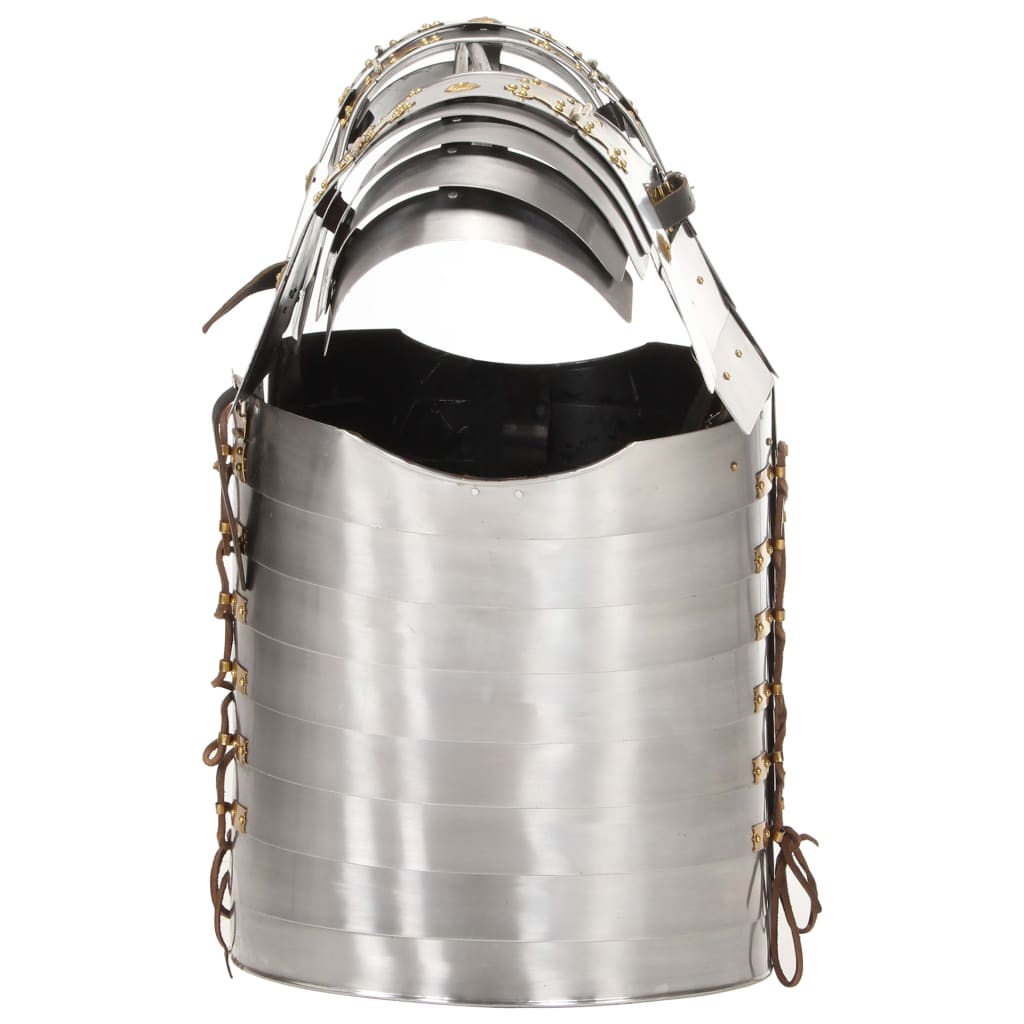 vidaXL Römischer Soldaten-Brustpanzer Replik LARP Silbern Stahl - Image 3