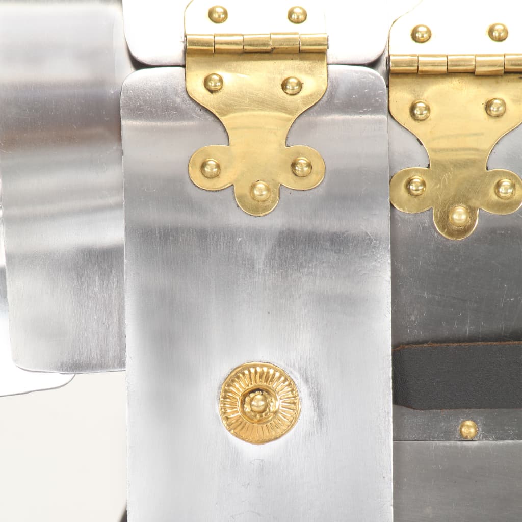 vidaXL Römischer Soldaten-Brustpanzer Replik LARP Silbern Stahl - Image 4