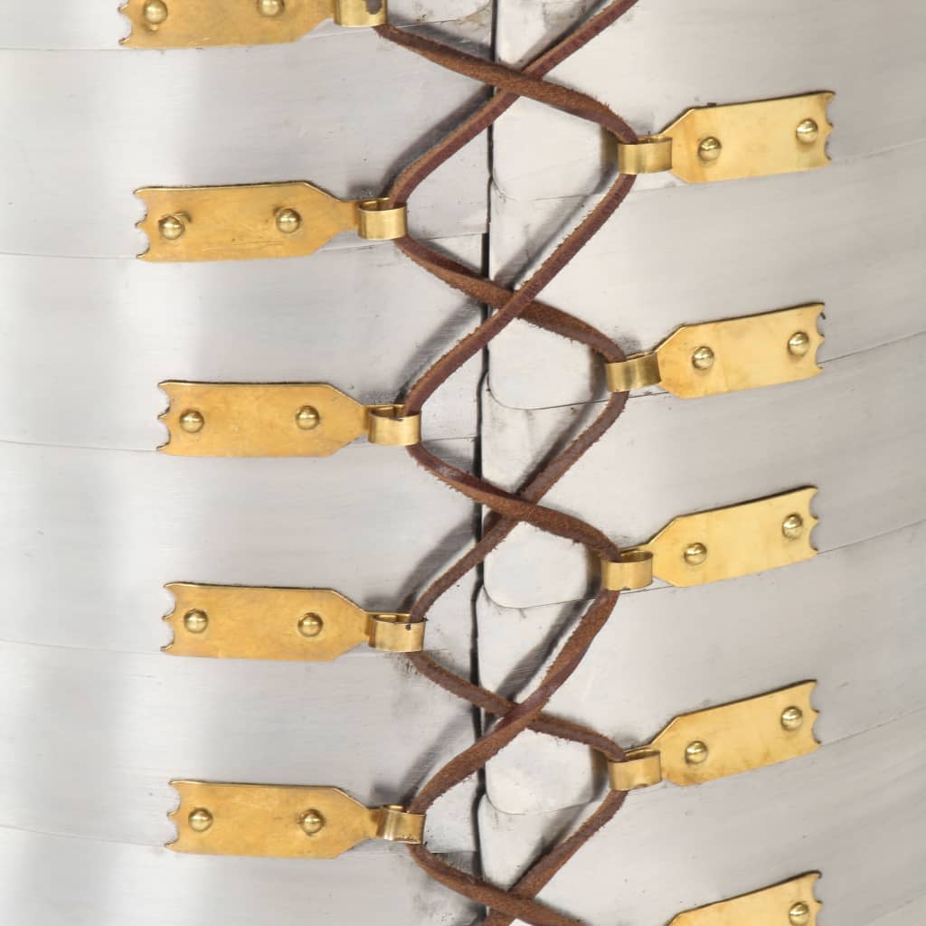 vidaXL Römischer Soldaten-Brustpanzer Replik LARP Silbern Stahl - Image 5