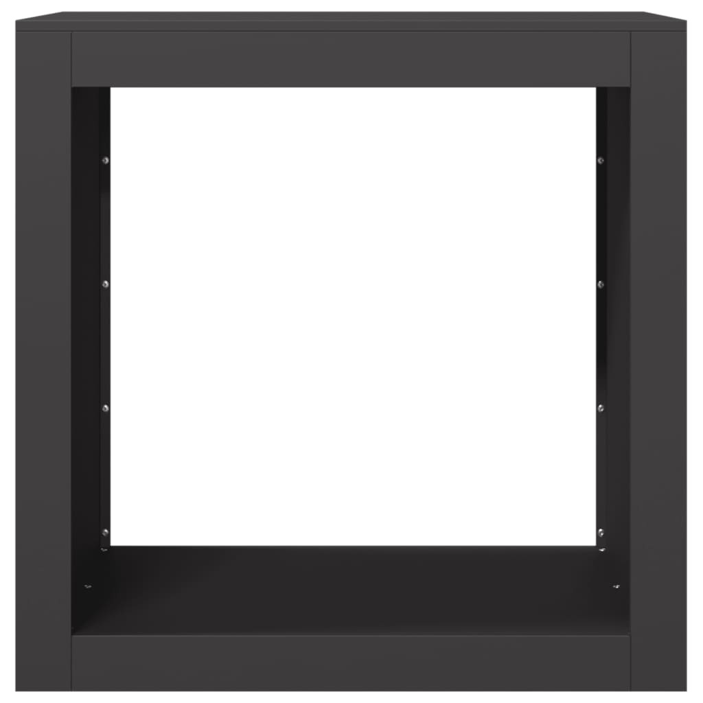 vidaXL Brennholzregal Schwarz 60x40x60 cm Stahl - Image 4