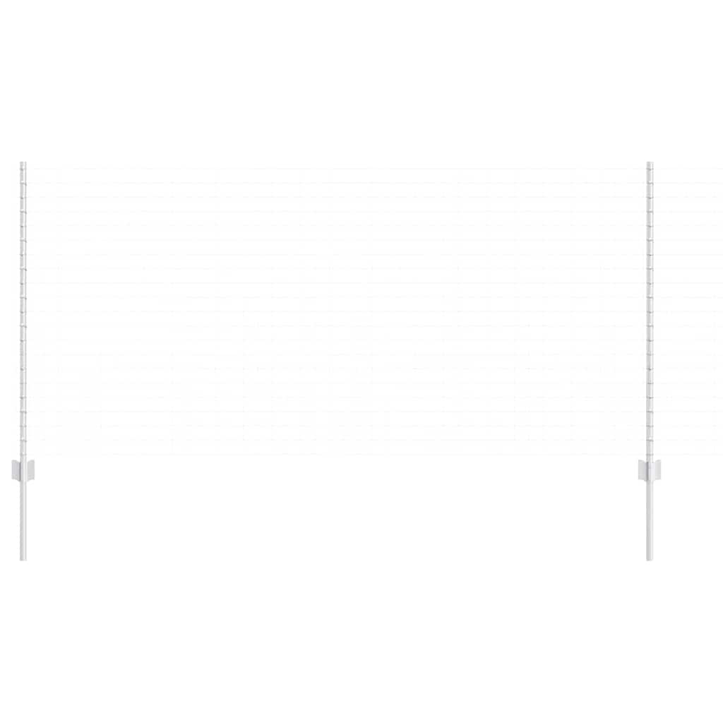 vidaXL Zaunpfosten 44 pcs Silber 160 cm Stahl - Image 3