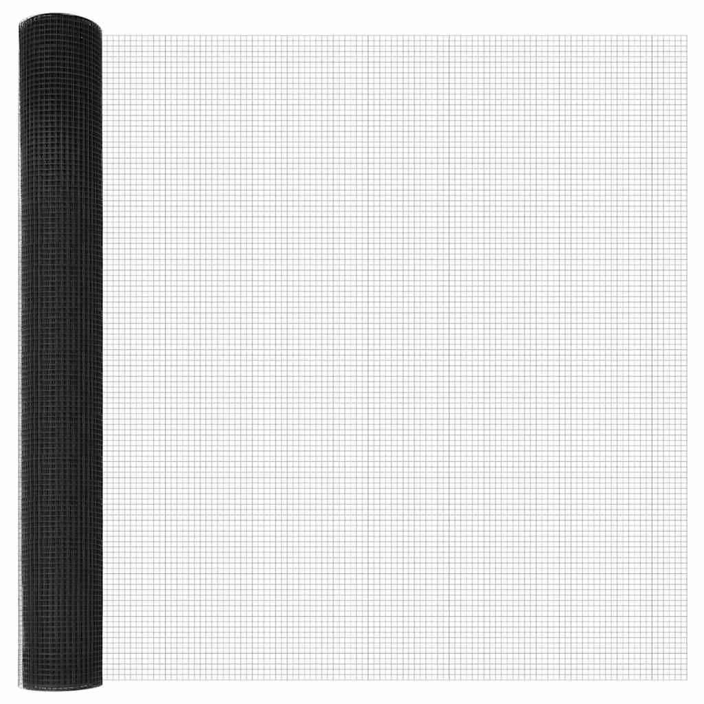 vidaXL Zaun mit Pfosten Grau 1,2 x 10 m Stahl - Image 6