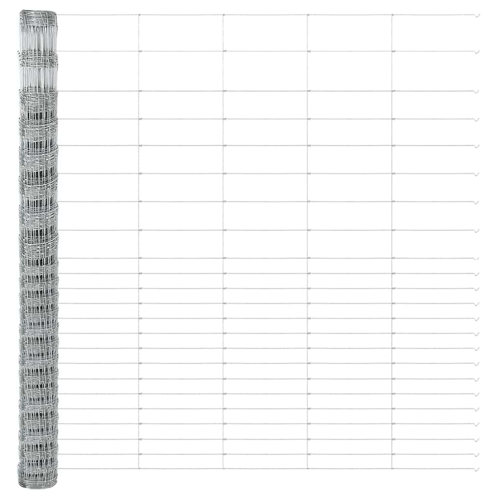 vidaXL Wildzaun Grau 1.6 x 10 m Stahl - Image 4