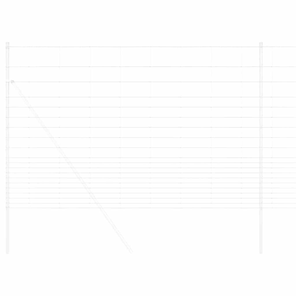 vidaXL Wildzaun Grau 1.6 x 10 m Stahl - Image 3