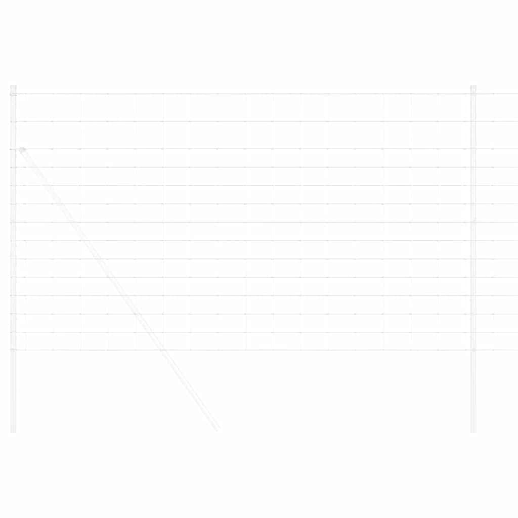 vidaXL Wildzaun Grau 1.4 x 10 m Stahl - Image 3