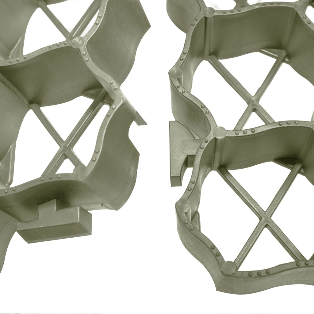 vidaXL Rasenwaben 16 Stk. Grün 60x40x3 cm Kunststoff - Image 5