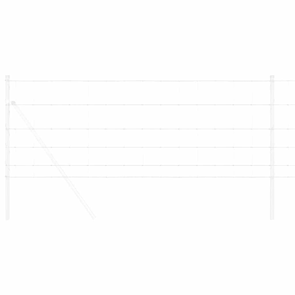 vidaXL Wildzaun Silber 25 x 0,8 m Verzinkter Stahl - Image 3