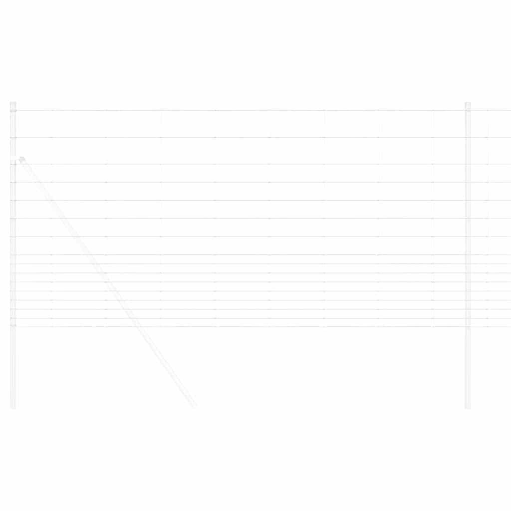 vidaXL Wildzaun Grau 1.2 x 10 m Stahl - Image 3