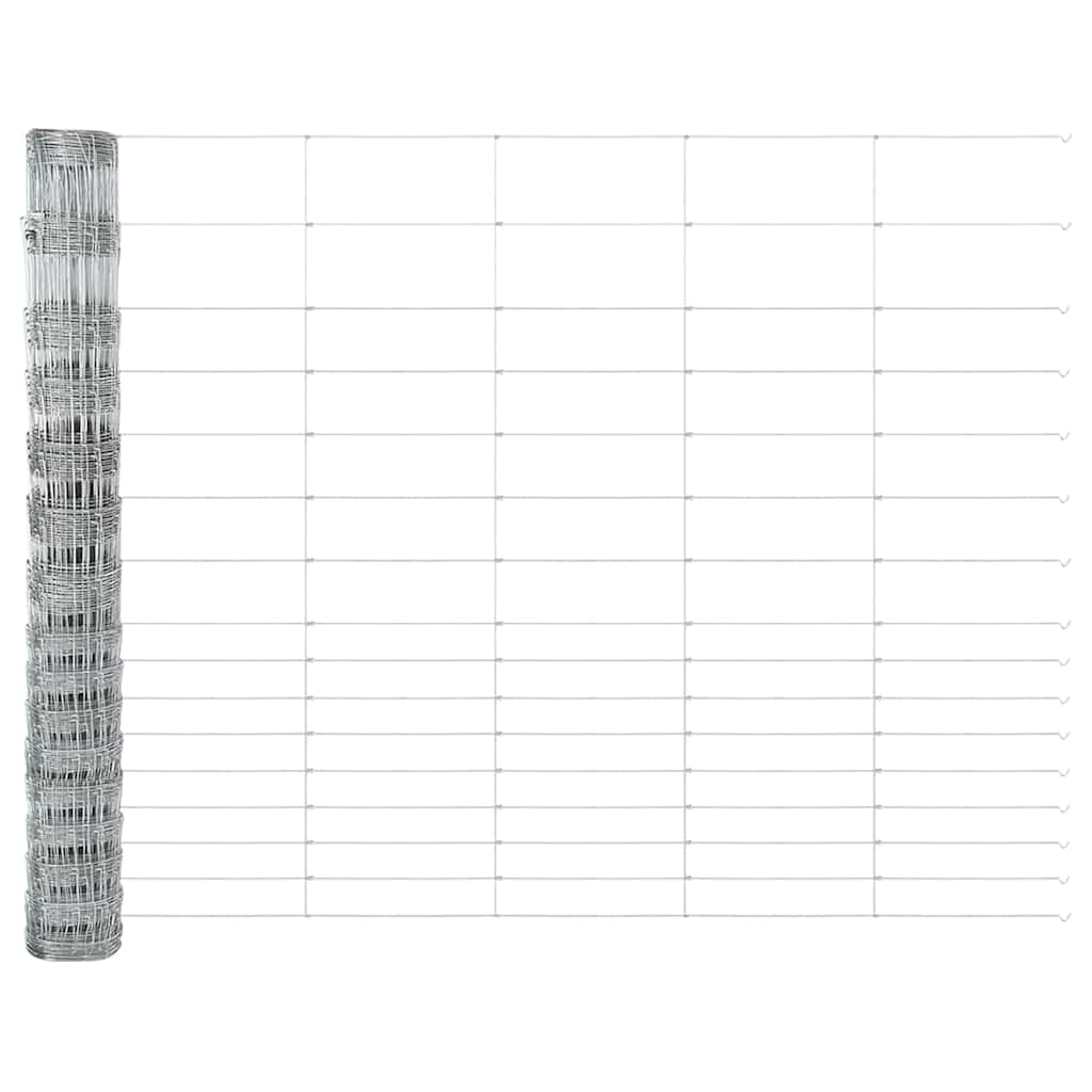 vidaXL Wildzaun Grau 1.2 x 10 m Stahl - Image 4