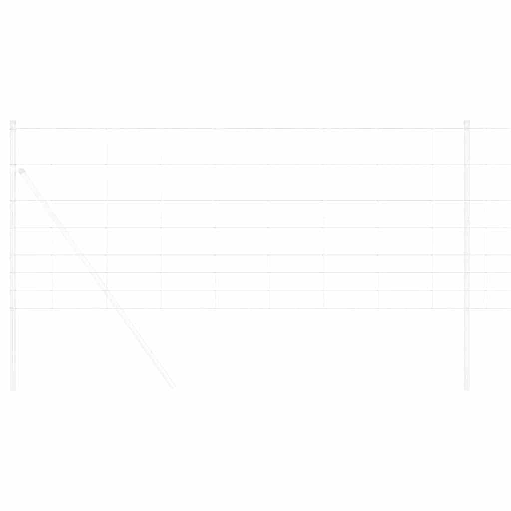 vidaXL Wildzaun Grau 1 x 10 m Stahl - Image 3