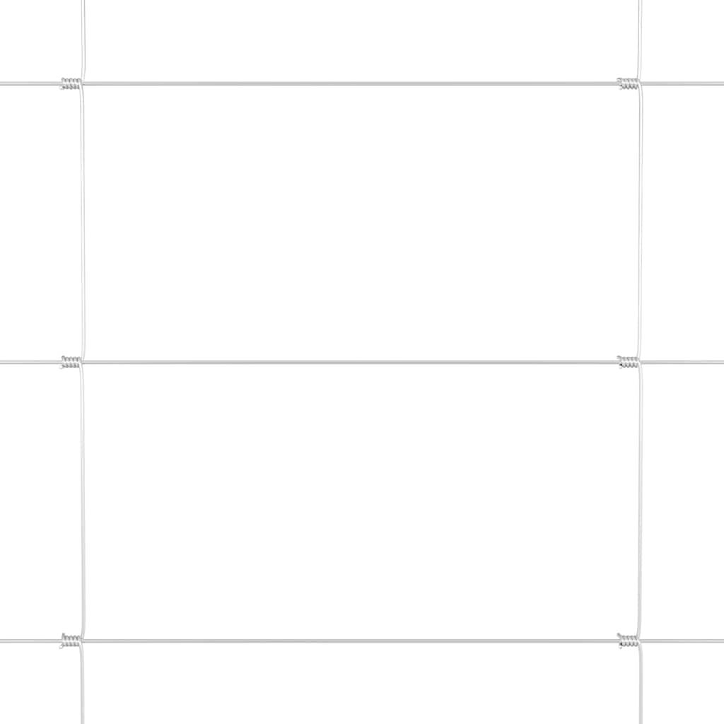 vidaXL Wildzaun Grau 1 x 10 m Stahl - Image 6