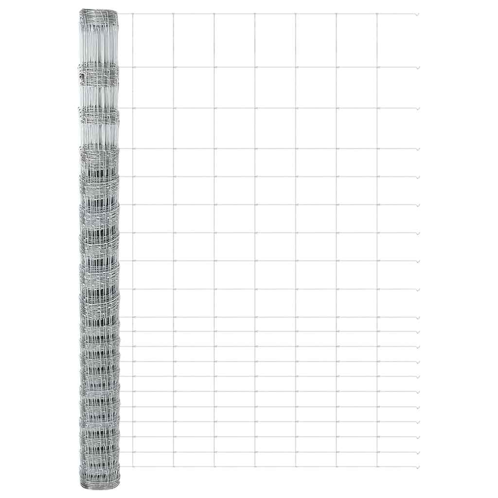 vidaXL Wildzaun Grau 1.6 x 10 m Stahl - Image 4