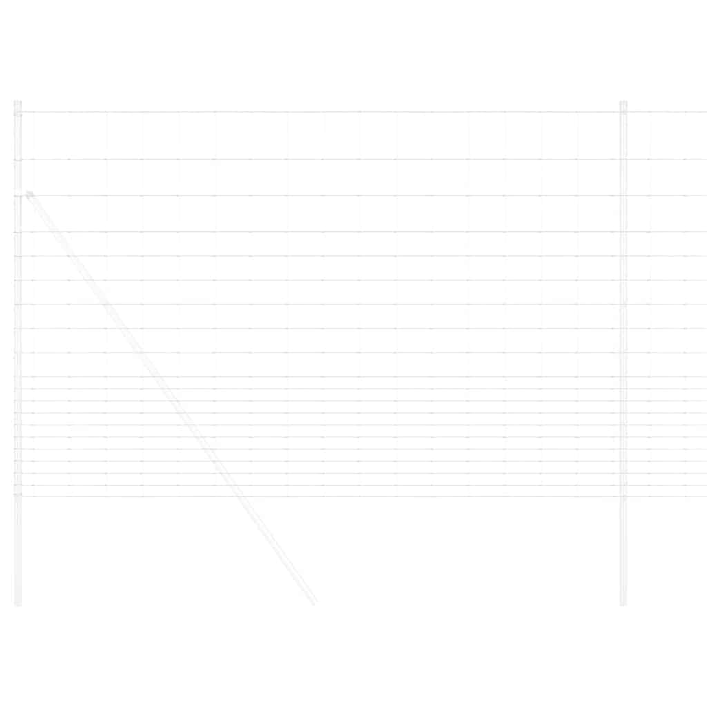 vidaXL Wildzaun Grau 1.6 x 10 m Stahl - Image 3