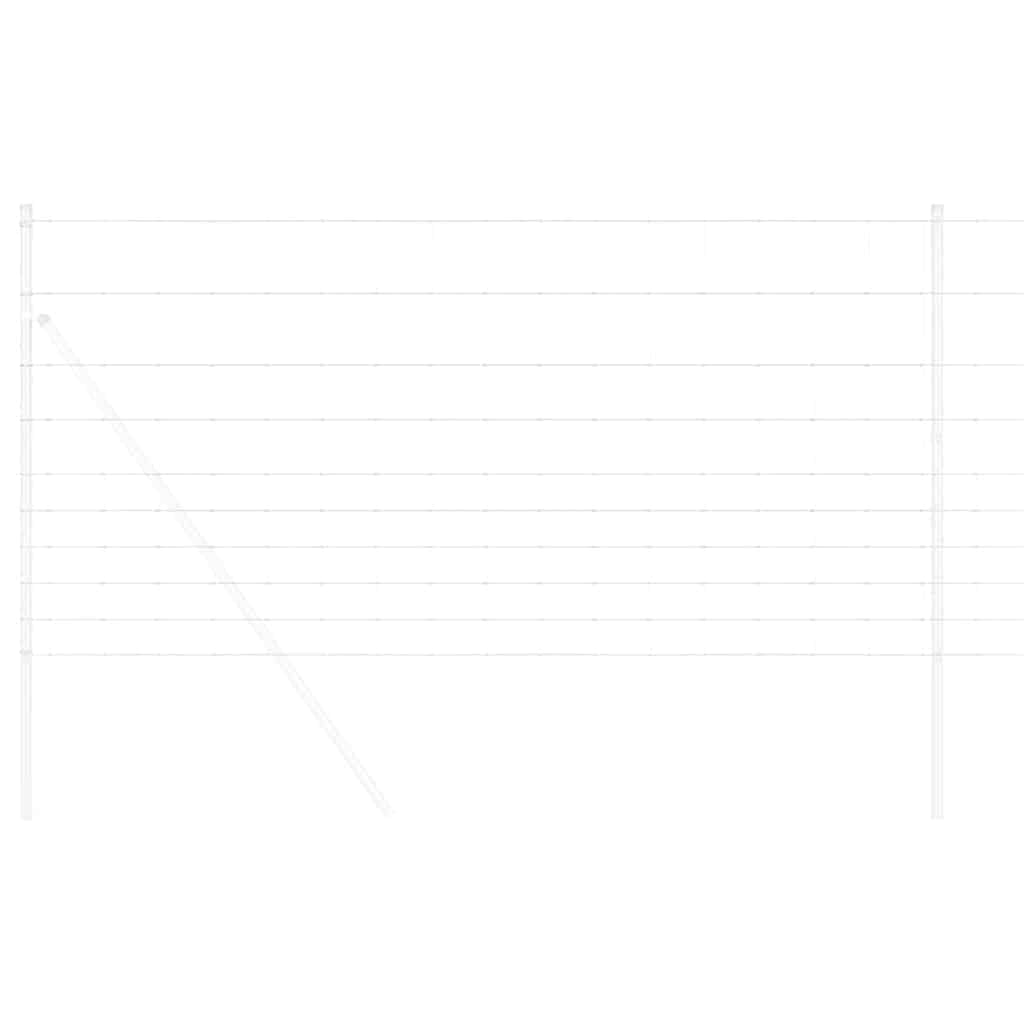 vidaXL Wildzaun Silber 25 x 1,2 m Verzinkter Stahl - Image 3