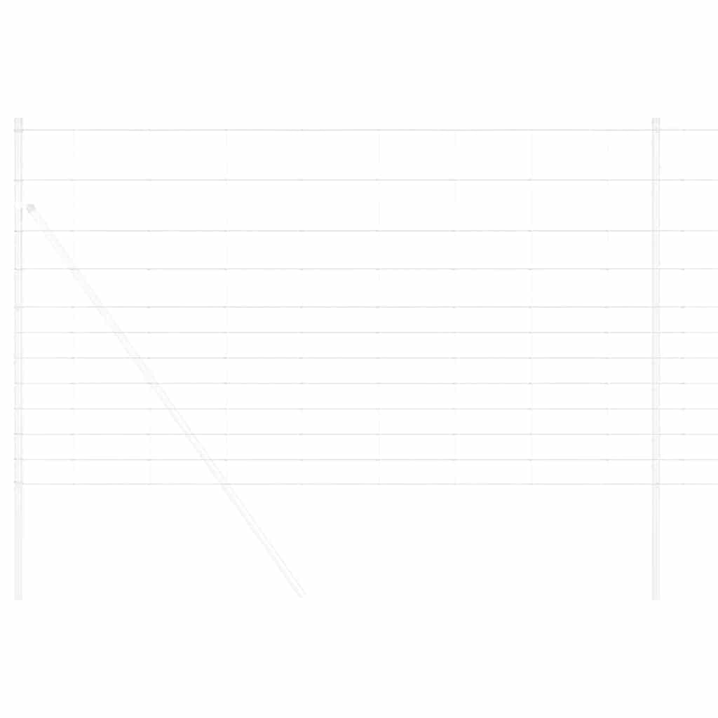 vidaXL Wildzaun Silber 25 x 1,4 m Verzinkter Stahl - Image 3