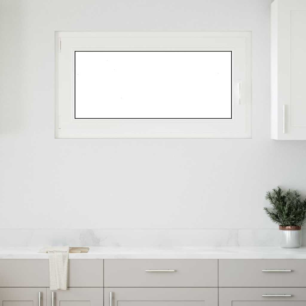vidaXL Kellerfenster "RISOR" 110x50 cm Drehkipp DIN Links Anthrazit