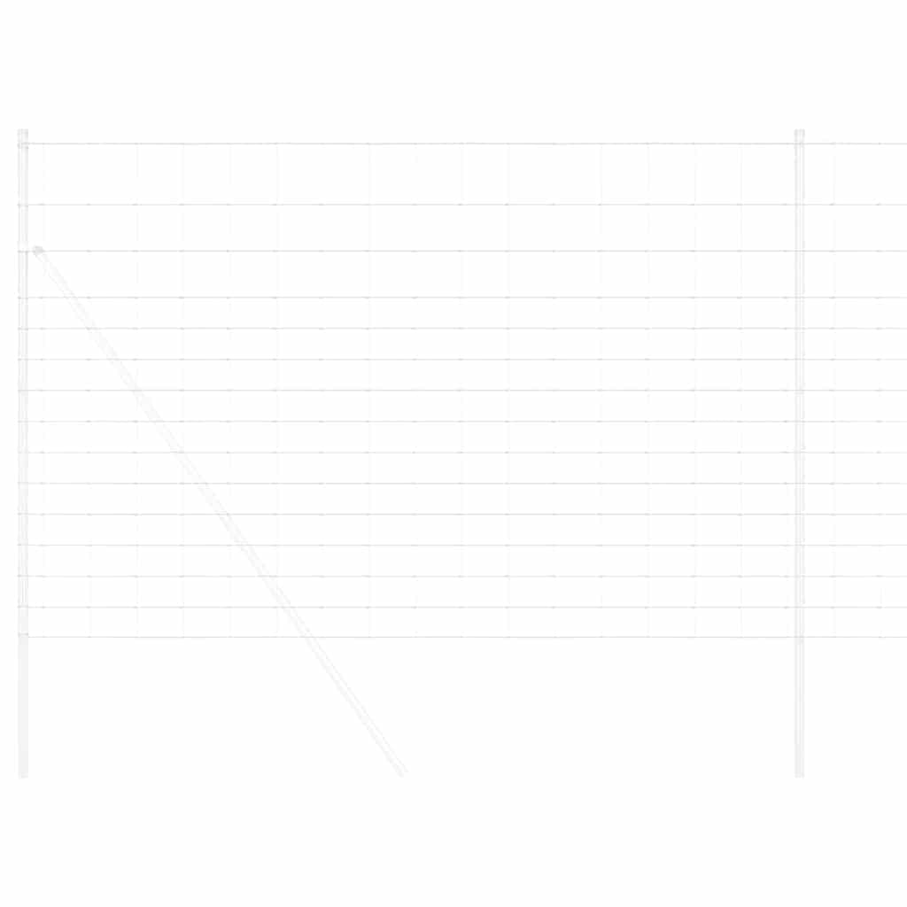 vidaXL Wildzaun Grau 1.6 x 10 m Stahl - Image 3