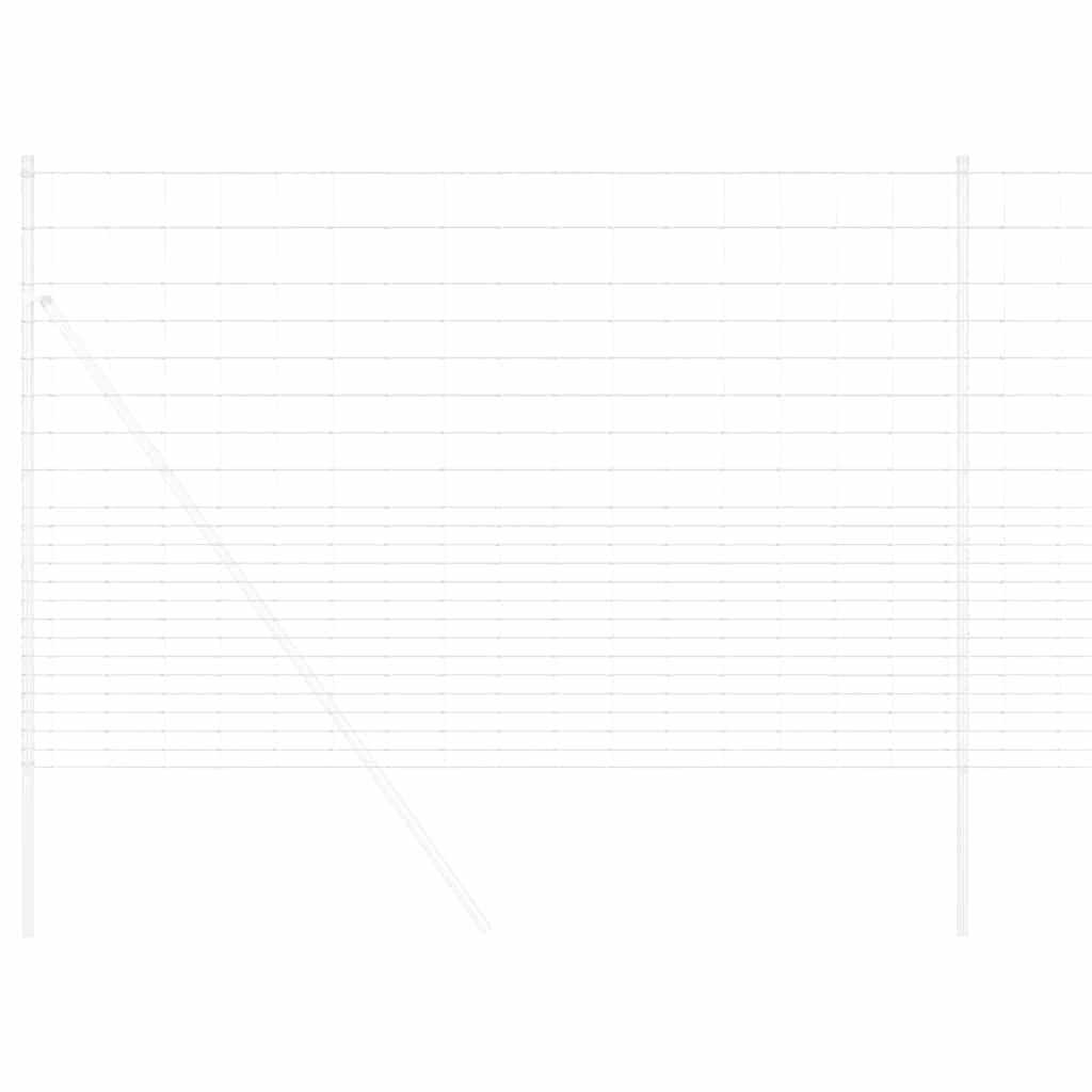 vidaXL Wildzaun Grau 1.6 x 10 m Stahl - Image 3