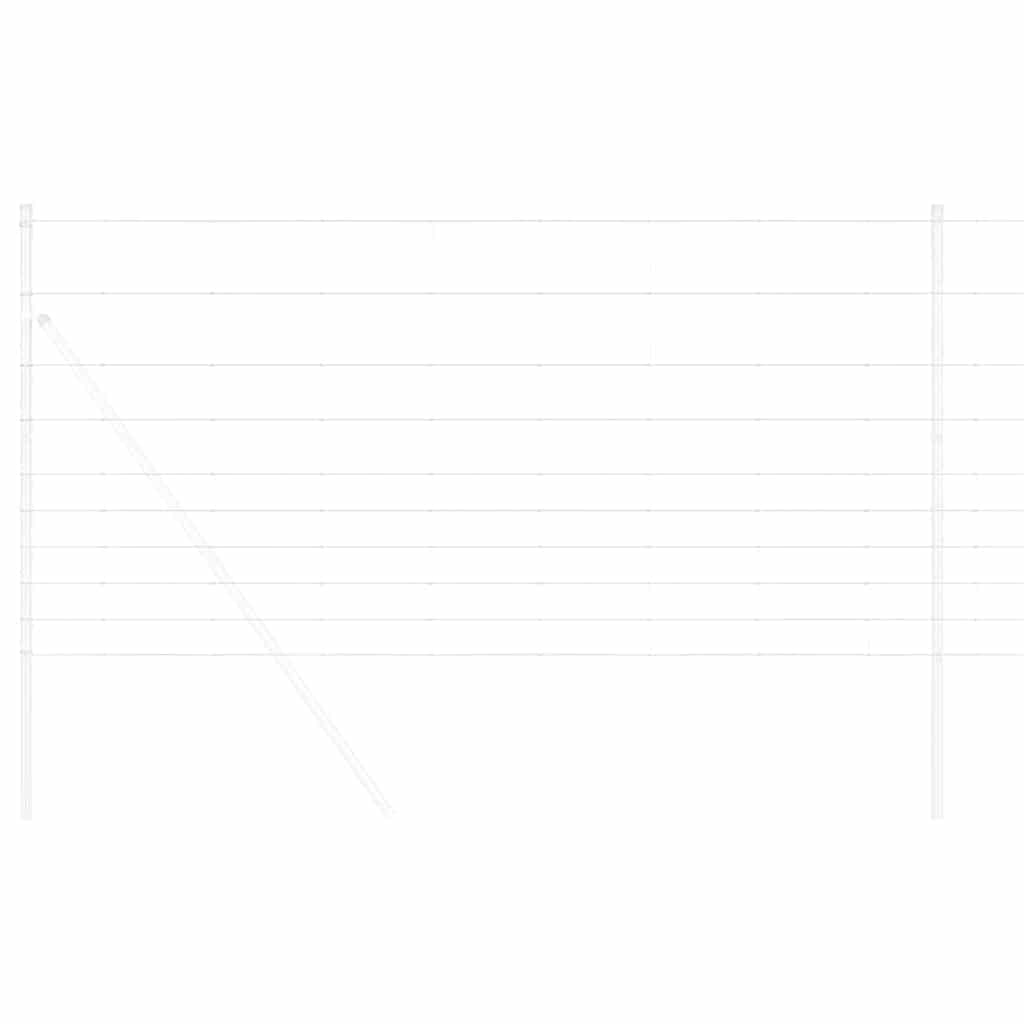 vidaXL Wildzaun Grau 1.2 x 10 m Stahl - Image 4