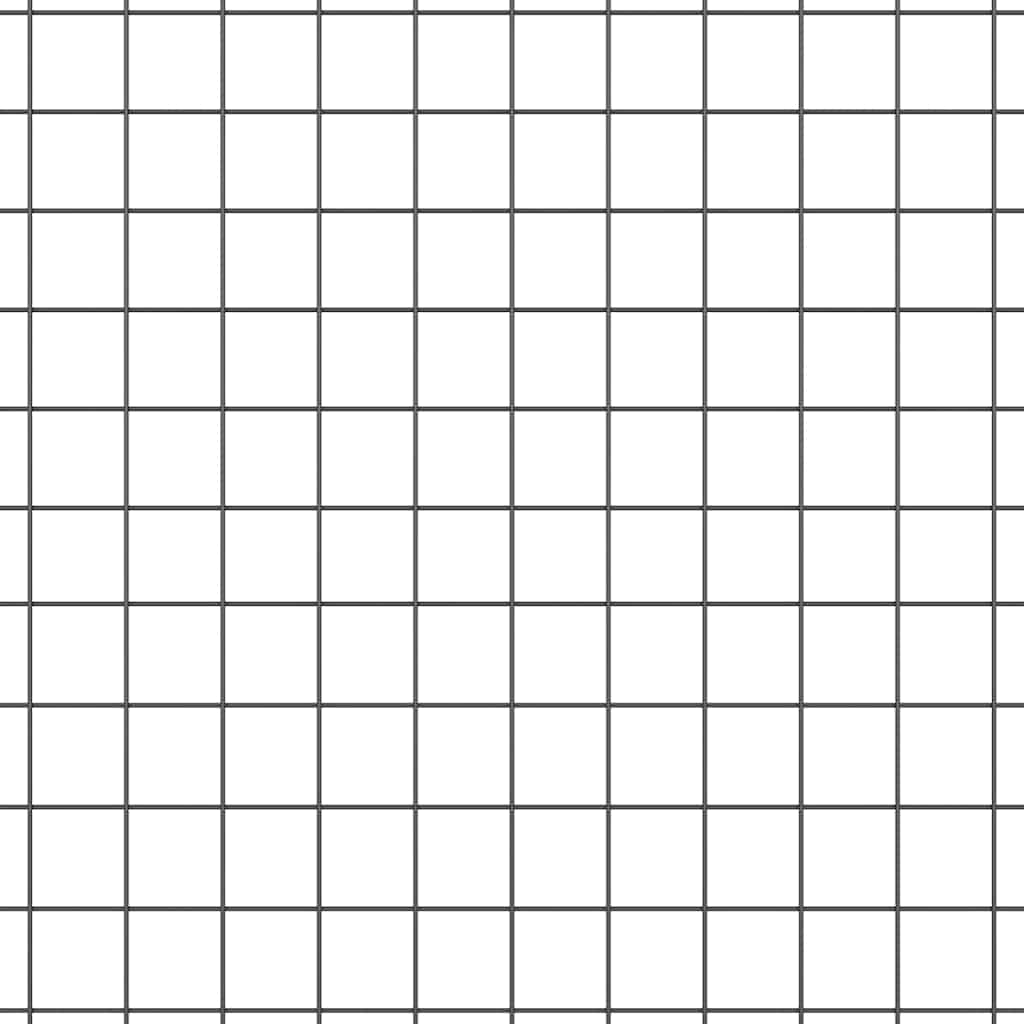 vidaXL Zaun mit Pfosten Grau 0,4 x 10 m Stahl - Image 6