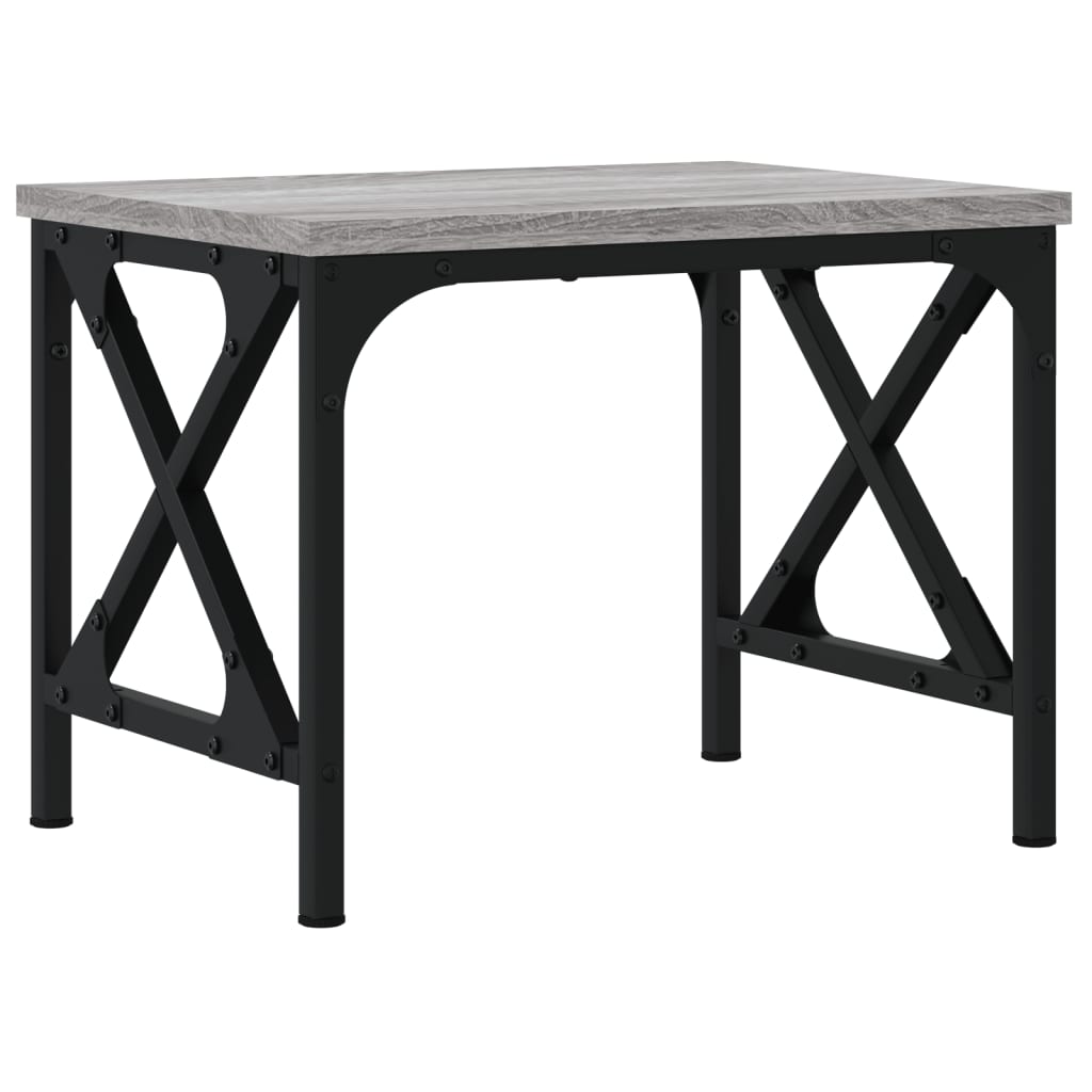 vidaXL Soporte de impresora madera ingeniería gris Sonoma 40x30x31 cm - Image 6