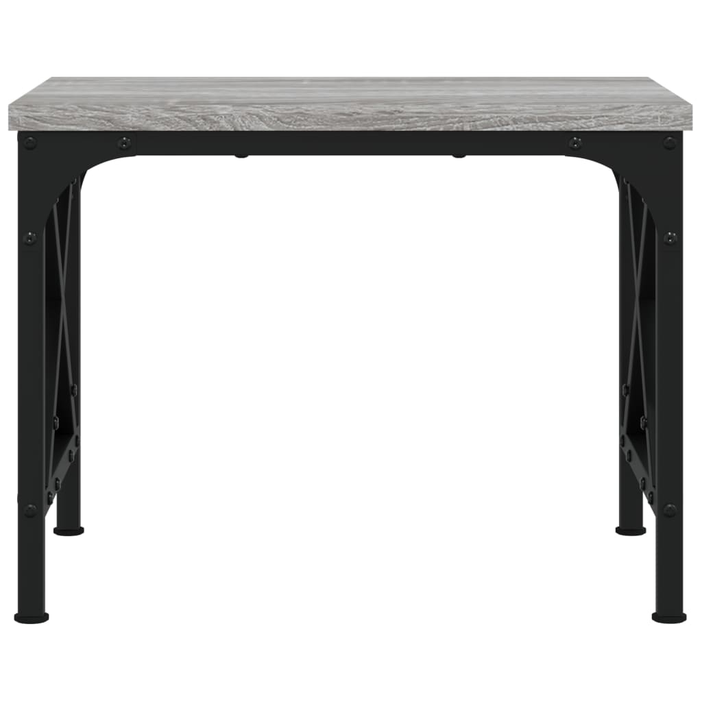vidaXL Soporte de impresora madera ingeniería gris Sonoma 40x30x31 cm - Image 4