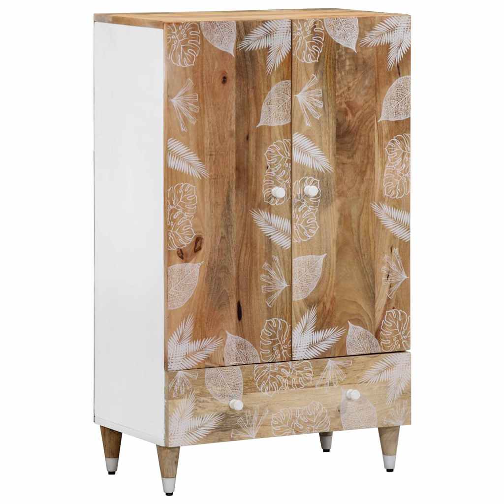 vidaXL Aparador alto madera maciza de mango 60x33,5x100 cm