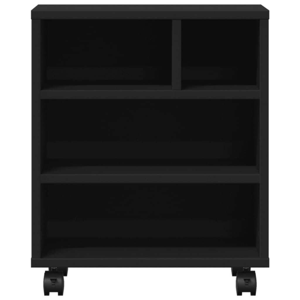 vidaXL Soporte para impresora con ruedas negro 41x32x48 cm - Image 5