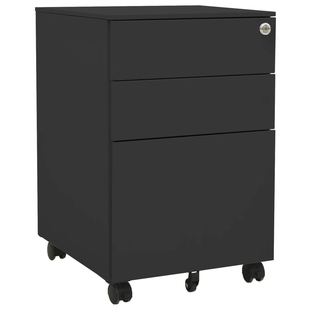 vidaXL Armario archivador acero gris antracita 39x45x60 cm