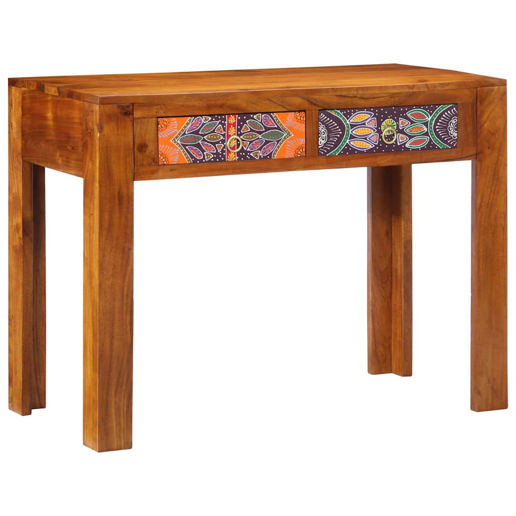 vidaXL Escritorio Marrón 100 x 50 x 75 cm Madera maciza de Acacia