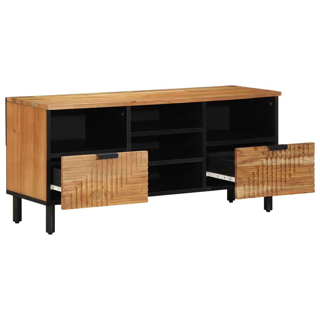 vidaXL Unidades de TV Madera de Acacia Sólida 100 x 33,5 x 46 cm