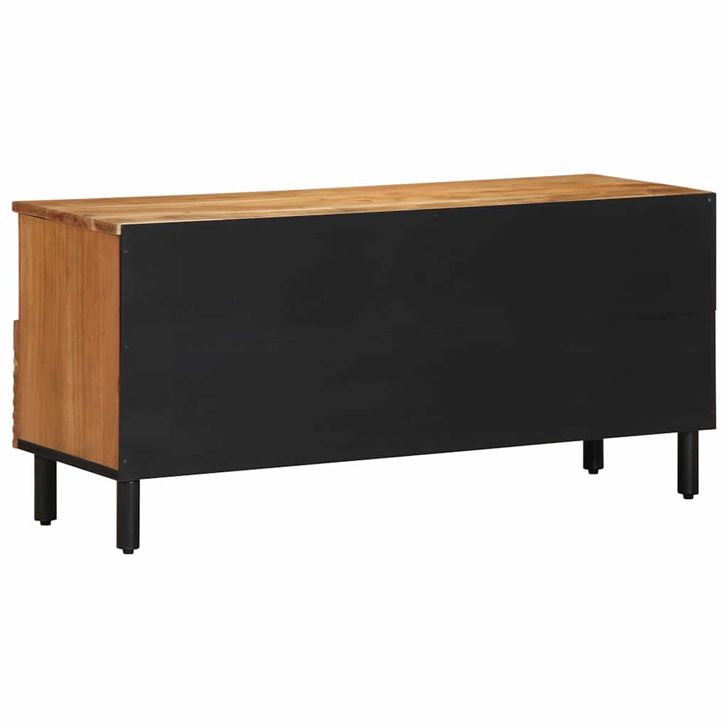 vidaXL Unidades de TV Madera de Acacia Sólida 100 x 33,5 x 46 cm - Image 3