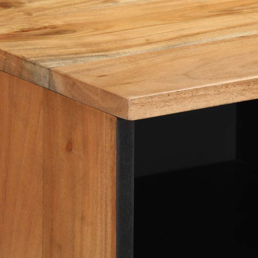 vidaXL Unidades de TV Madera de Acacia Sólida 100 x 33,5 x 46 cm - Image 6