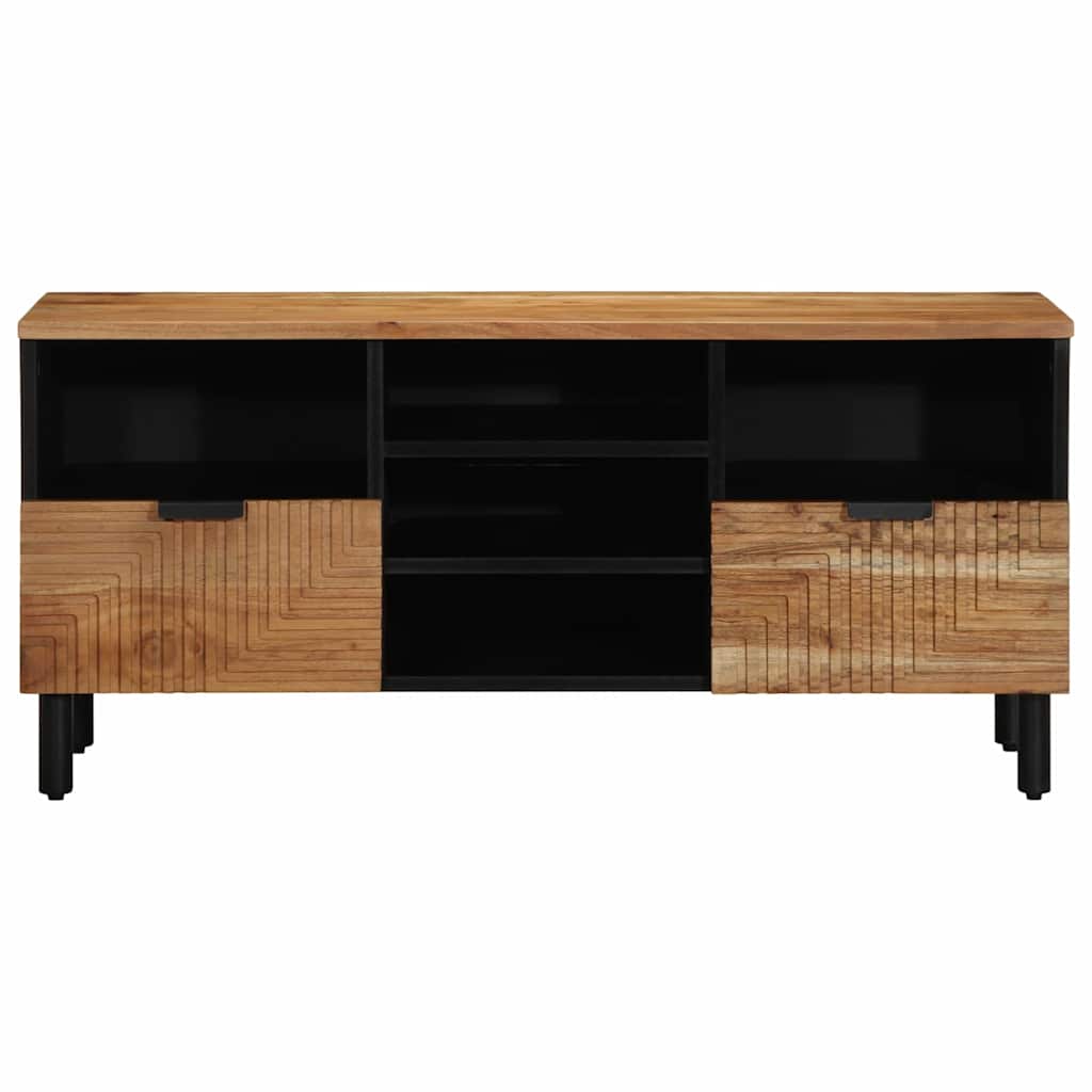 vidaXL Unidades de TV Madera de Acacia Sólida 100 x 33,5 x 46 cm - Image 4