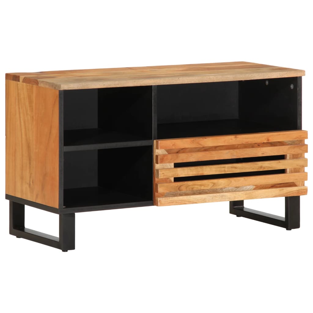 vidaXL Mueble de TV madera maciza de acacia 80x34x46 cm