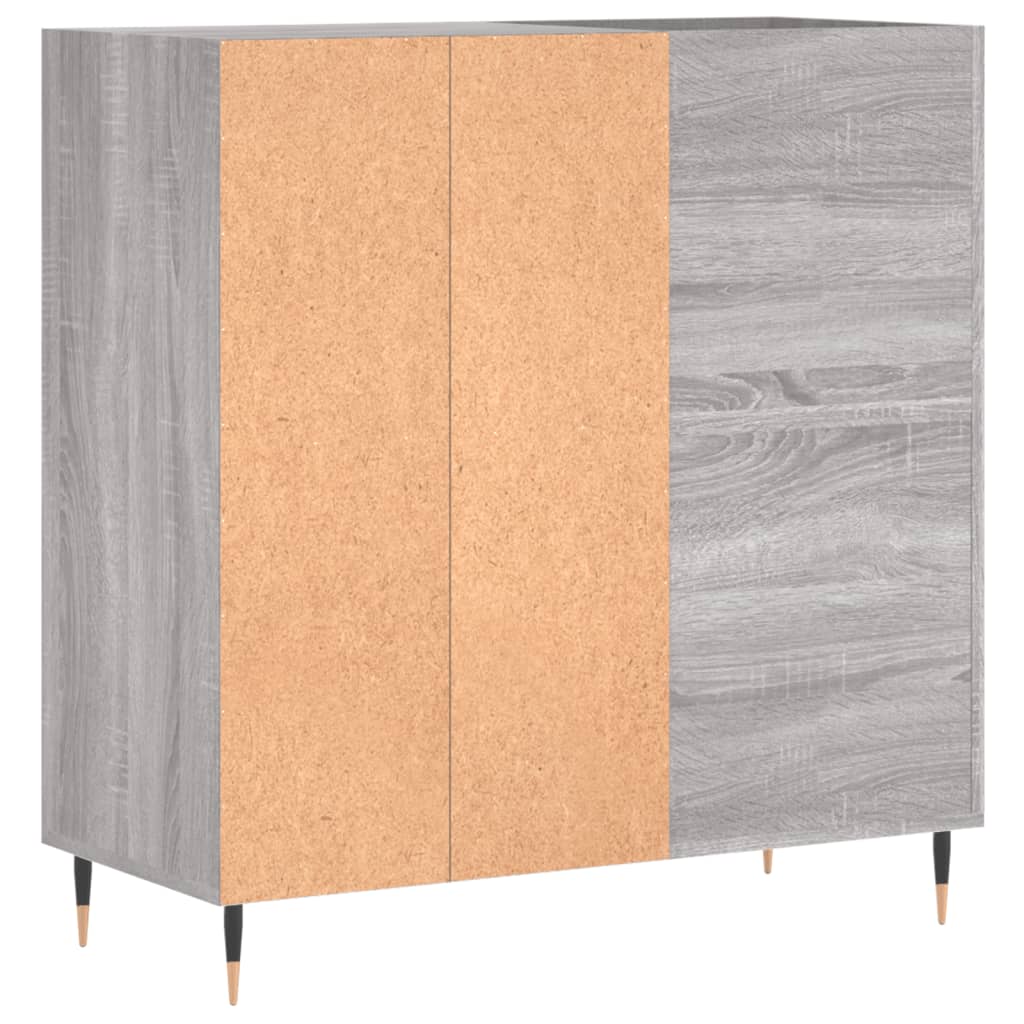 vidaXL Mueble discos madera contrachapada gris Sonoma 84,5x38x89 cm - Image 6