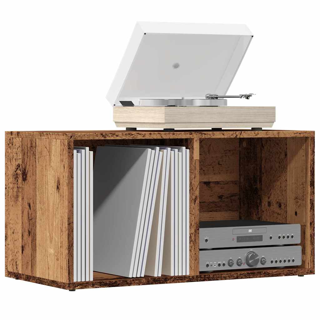 vidaXL Caja de almacenaje madera de ingeniería envejecida 69,5x34x36cm