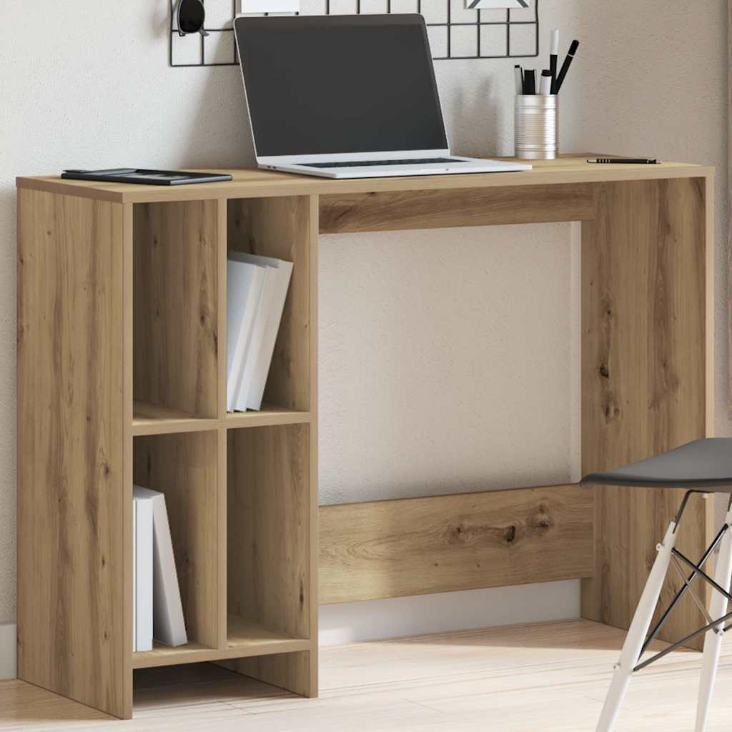 vidaXL Escritorio de madera de ingeniería roble artisan 102,5x35x75 cm