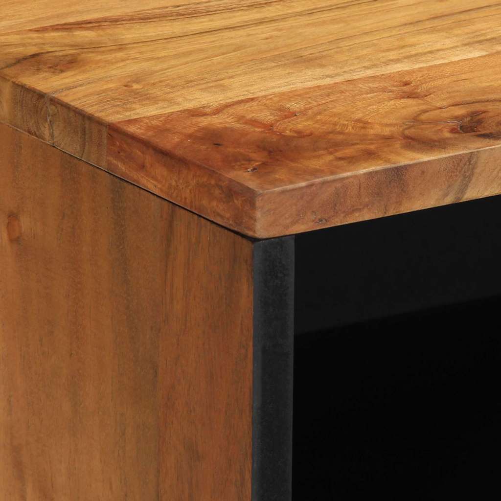 vidaXL Unidades de TV Madera de Acacia Sólida 80 x 31,5 x 46 cm - Image 6