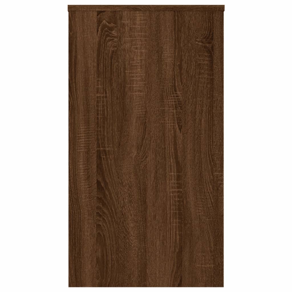 vidaXL Escritorio de madera contrachapada marrón roble 90x40x72 cm - Image 6