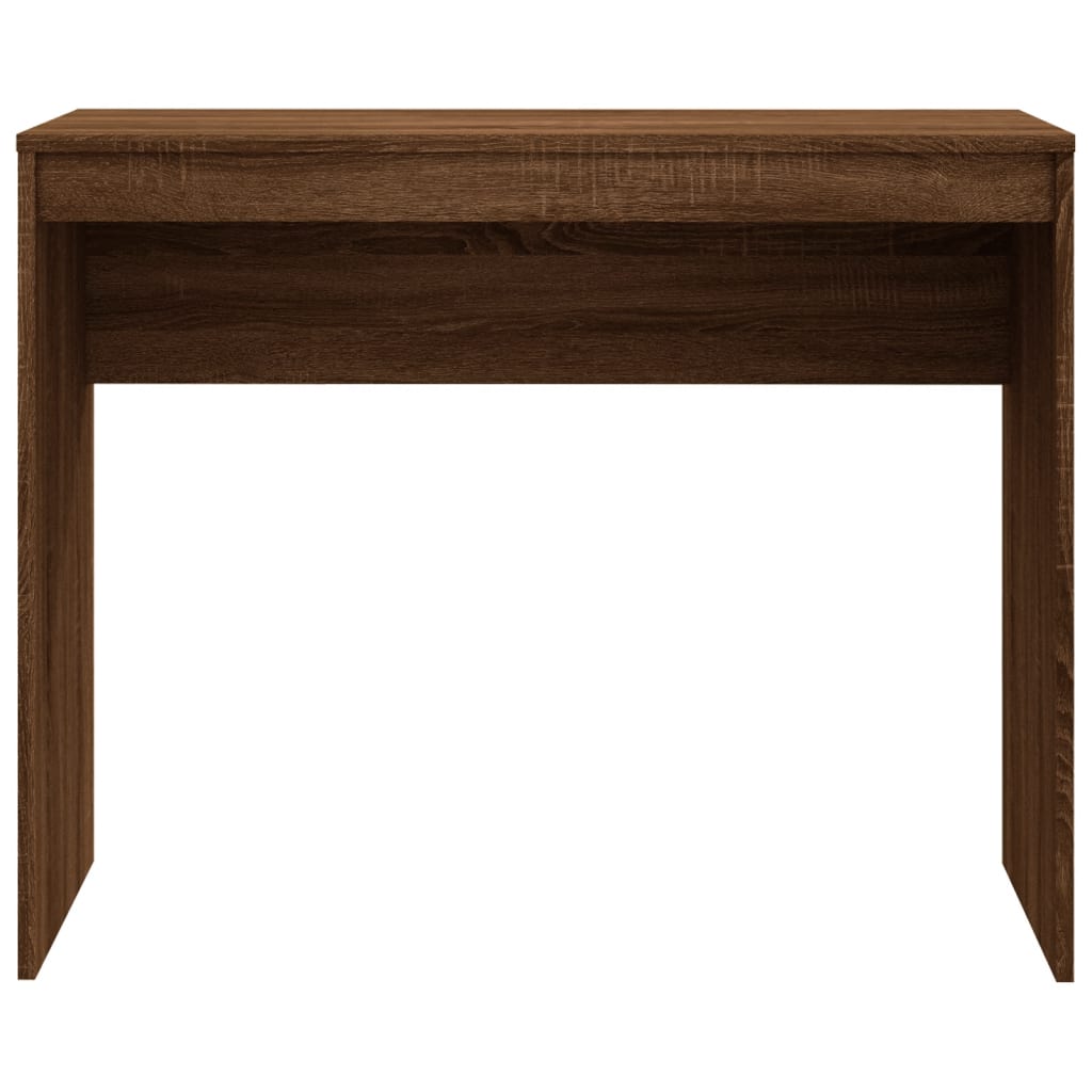 vidaXL Escritorio de madera contrachapada marrón roble 90x40x72 cm - Image 5