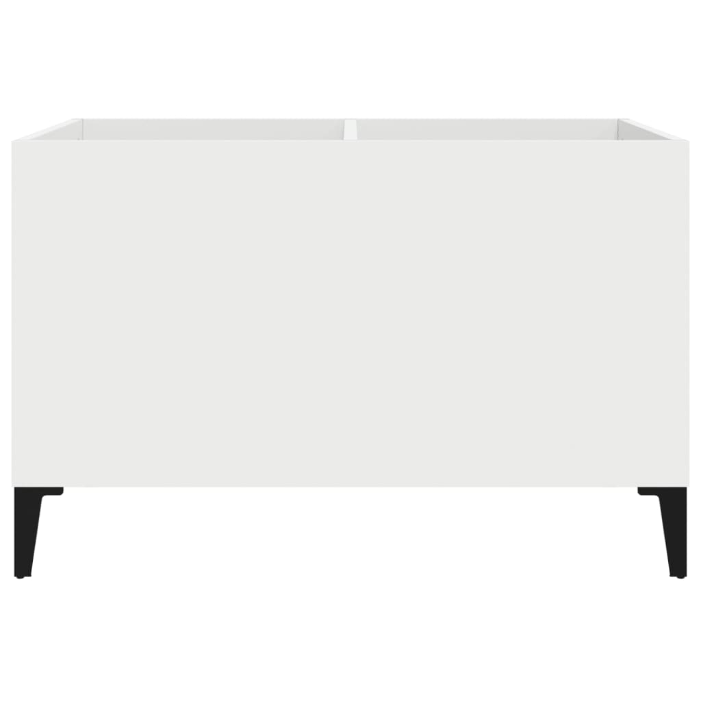 vidaXL Mueble para discos madera contrachapada blanco 74,5x38x48 cm - Image 5