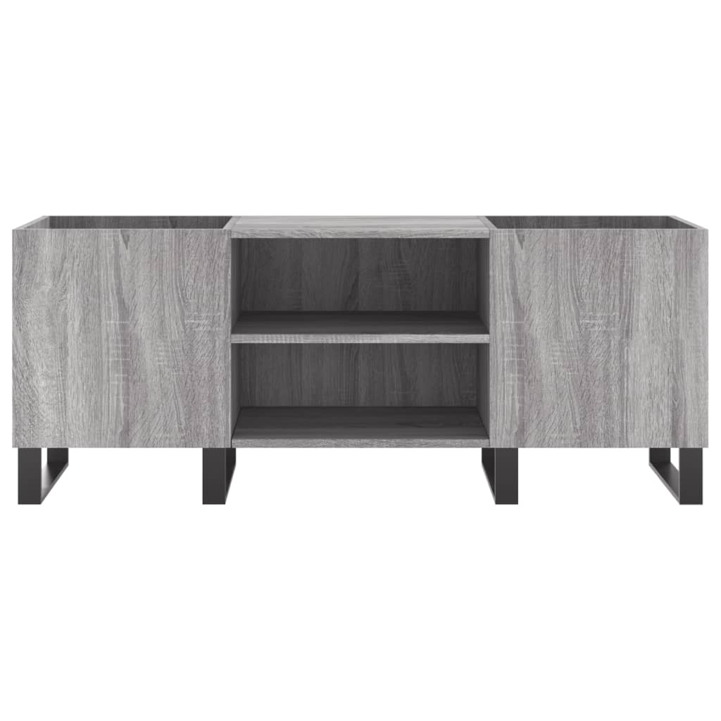 vidaXL Mueble para discos madera contrachapada gris sonoma 121x38x48cm - Image 4