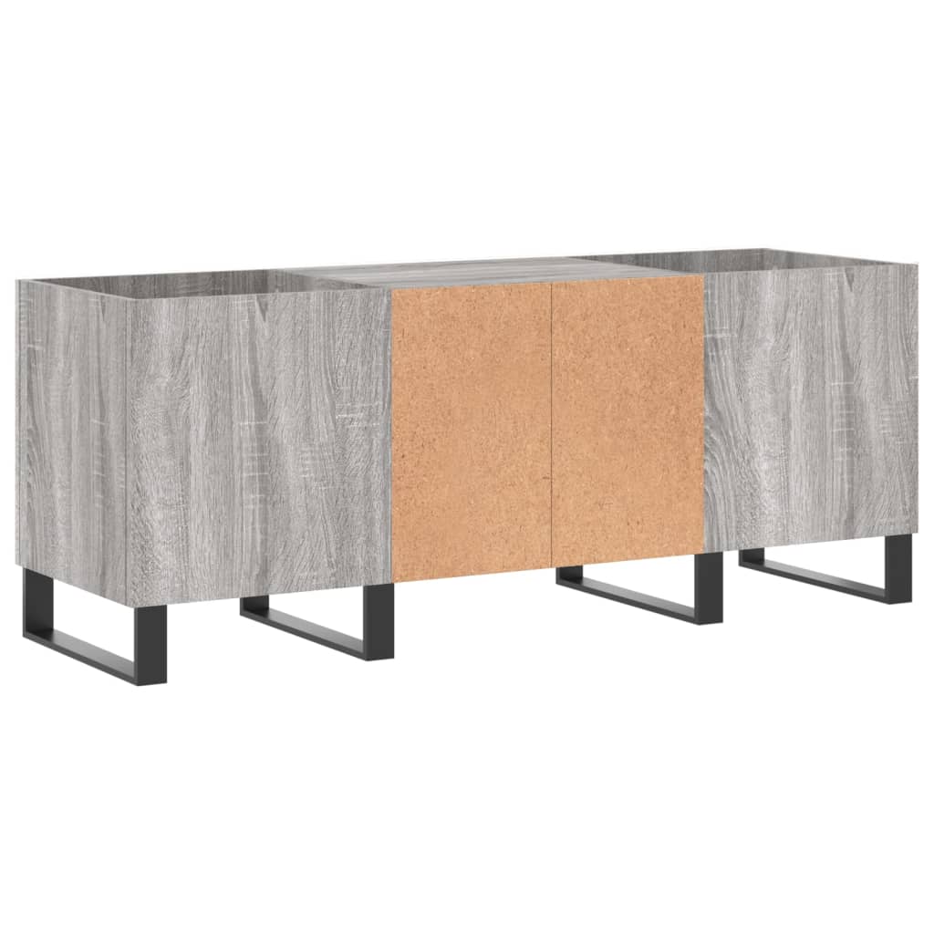 vidaXL Mueble para discos madera contrachapada gris sonoma 121x38x48cm - Image 6