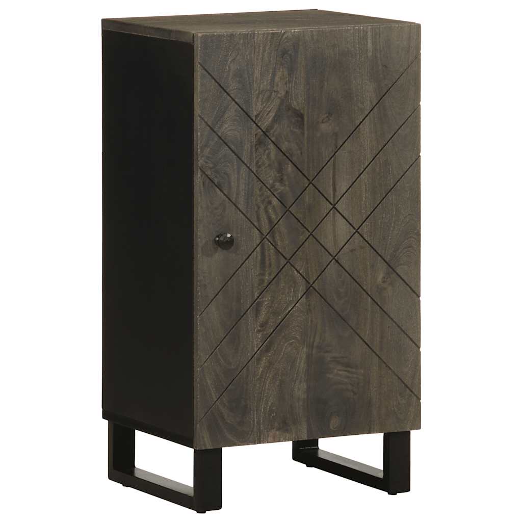 vidaXL Aparador negro 40x33x75 cm madera maciza mango