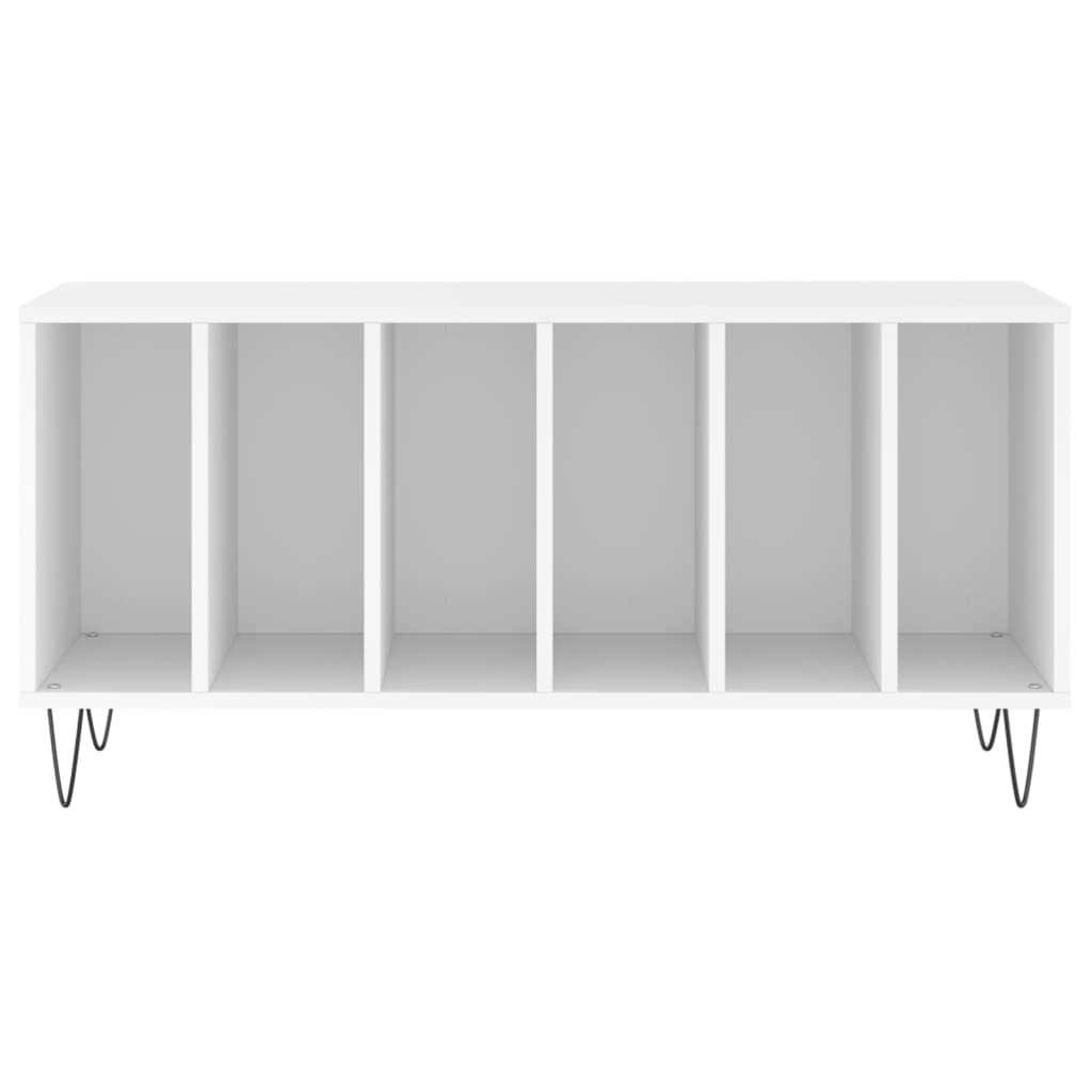vidaXL Mueble para discos madera contrachapada blanco 100x38x48 cm - Image 4