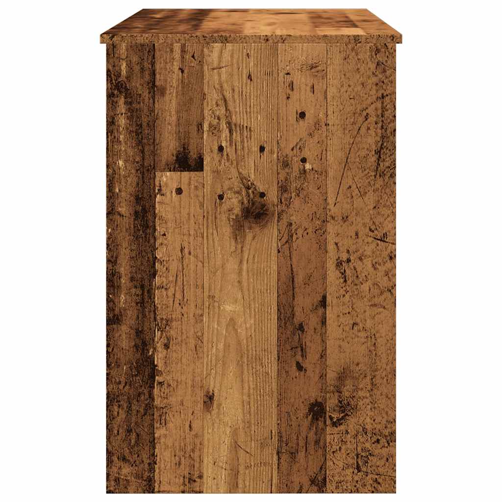 vidaXL Escritorio de madera de ingeniería envejecida 100x50x76 cm - Image 6