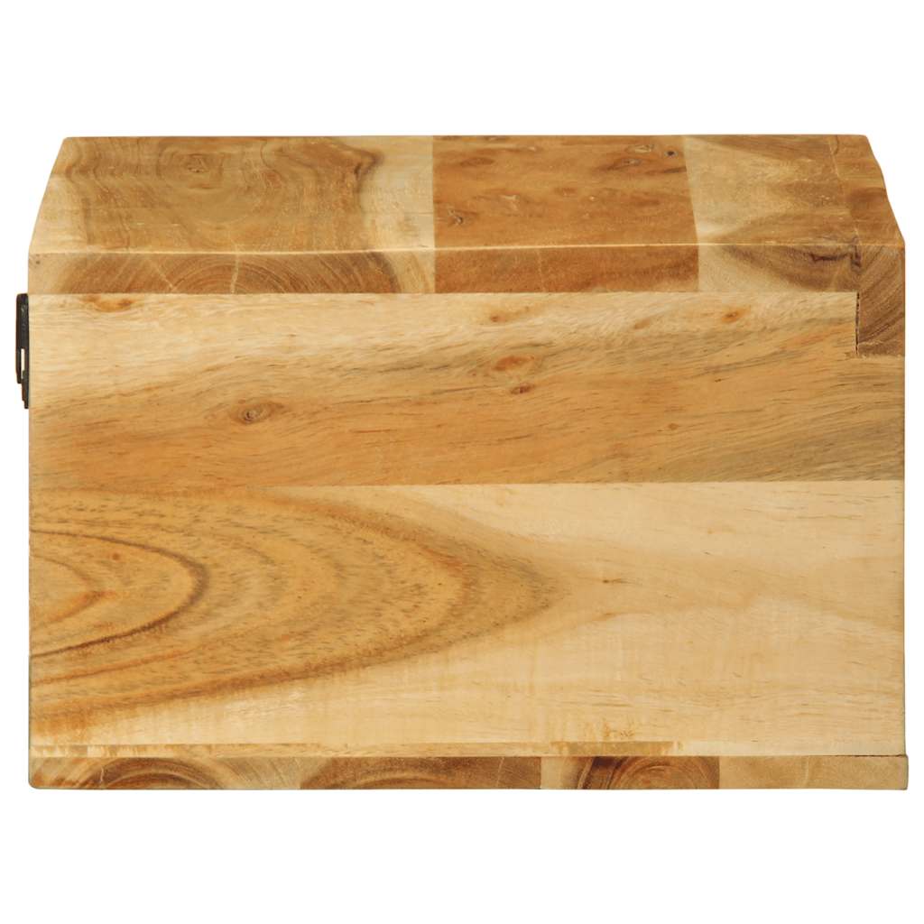 vidaXL Muebles de TV de pared 2 uds madera maciza de acacia - Image 6