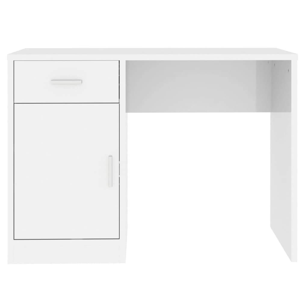 vidaXL Escritorio con cajón y armario contrachapada 100x40x73 cm - Image 5